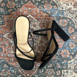 Black Strappy Heel